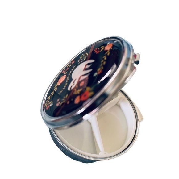 NEW Sloth "Follow Your Dreams" 3 Section Medicine or Storage Box with Mirror - Picture 3 of 10